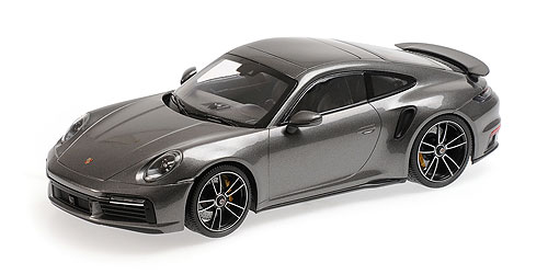 PORSCHE 911 (992) TURBO S – 2020 – GREY METALLIC - L.E. 300 pcs. 1:18 model