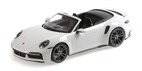 PORSCHE 911 (992) TURBO S CABRIOLET – 2020 – WHITE METALLIC - L.E. 302 pcs. 1:18 model