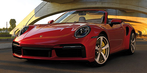 PORSCHE 911 (992) TURBO S CABRIOLET – 2020 – RED 1:18 model