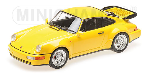 PORSCHE 911 TURBO (964) – 1990 – YELLOW - L.E. 600 pcs. 1:18 model
