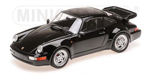 PORSCHE 911 TURBO (964) – 1990 – BLACK L.E. 504 pcs. 1:18 model
