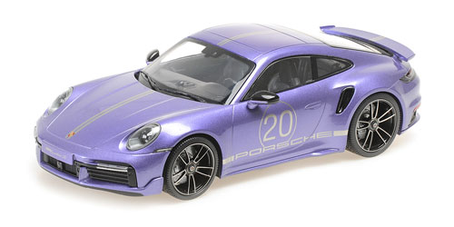 PORSCHE 911 (992) TURBO S COUPE SPORT DESIGN – 2021 – VIOLA 1:18 model