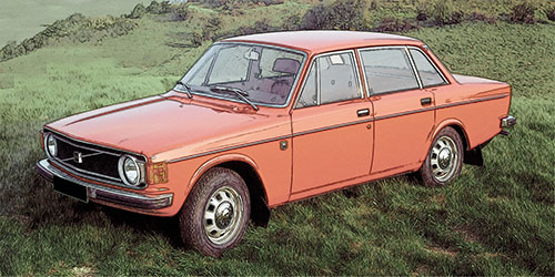 VOLVO 144 – 1973 – ORANGE 1:18 model