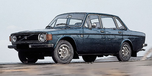 VOLVO 144 – 1973 – DARK BLUE METALLIC 1:18 model