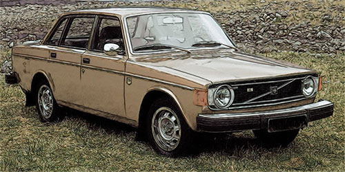 VOLVO 144 – 1973 – GOLD 1:18 model