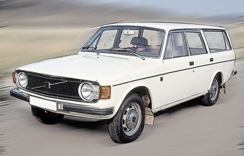 VOLVO 144 BREAK – 1973 – WHITE 1:18 model