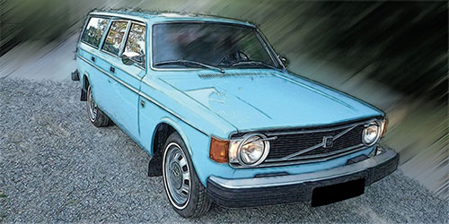 VOLVO 144 BREAK – 1973 – LIGHT BLUE 1:18 model