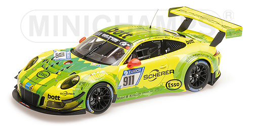 PORSCHE 911 GT3 R – MANTHEY RACING – DUMAS/MAKOWIECKI/PILET/LIETZ – 24H NÜRBURGRING 2017 L.E. 354 pcs. 1:18 model