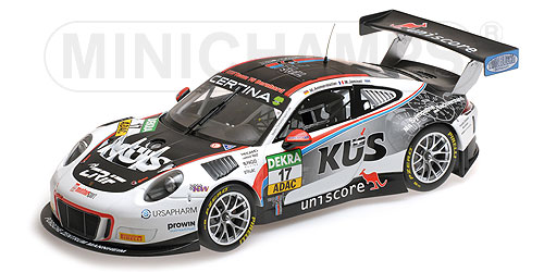 PORSCHE 911 GT3 R – AMMERMÜLLER/JAMINET – HEAT WINNERS OCHERSLEBEN ADAC GT MASTERS 2017 L.E. 300 pcs. 1:18 model