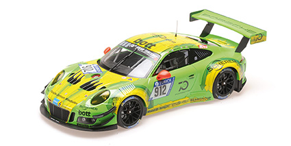 PORSCHE 911 GT3 R – MANTHEY RACING – LIETZ/PILET/MAKOWIECKI/TANDY – WINNERS 24H NÜRBURGRING 2018 1:18 model