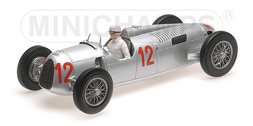 AUTO UNION TYP C – HANS STUCK – BUDAPEST GRAND PRIX 1936 L.E. 1002 pcs. 1:18 model