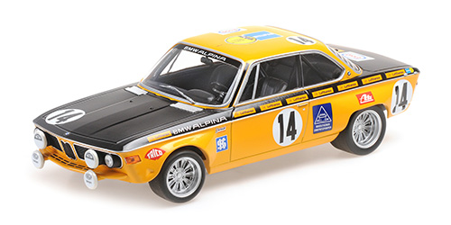BMW 2800 CS – BMW ALPINA – HUBER/KELLENERS – WINNERS 24H SPA-FRANCORCHAMPS 1970 1:18 model