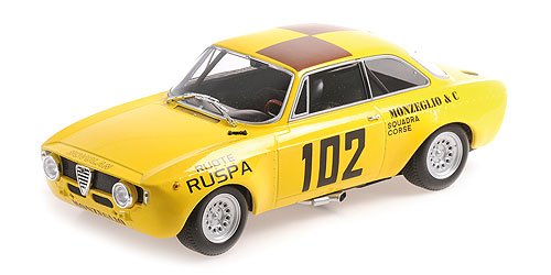 ALFA ROMEO GTA 1300 – MONZEGLIO SQUADRA CORSE – ZANETTI/RUSPA – TARGA FLORIO 1971 - L.E. 600 pcs. 1:18 model