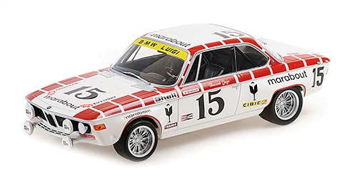 BMW 2800 CS – RACING TEAM MARABOUT – GAYE/BRAILLARD – 24H SPA-FRANCORCHAMPS 1972 1:18 model
