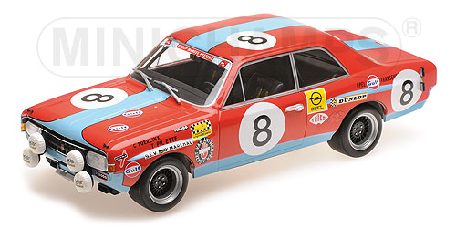 OPEL COMMODORE A STEINMETZ – TUERLINX/PILETTE – 24H SPA 1972 L.E. 300 pcs. 1:18 model