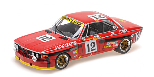 BMW 3.0 CSL – BMW LUIGI – PELTIER/XHENCEVAL/DIEUDONNEE – WINNER 24H SPA 1974 1:18 model