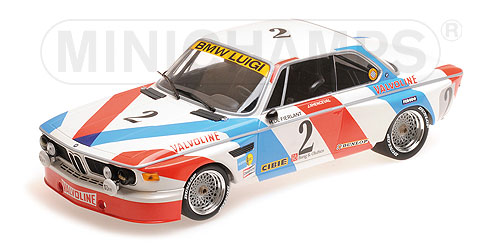 BMW 3.0 CSL – LUIGI RACING – DE FIERLANT/XHENCEVAL – WINNERS 24H SPA 1975 L.E. 360 pcs. 1:18 model