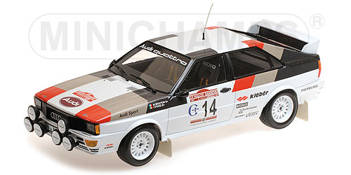 AUDI QUATTRO – AUDI SPORT – MOUTON/PONS – WINNERS RALLYE SANREMO 1981 - L.E. 300 pcs. 1:18 model