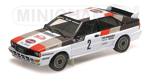 AUDI QUATTRO A1 – AUDI SPORT – MIKKOLA/HERTZ – RALLYE AUTOMOBILE DE MONTE CARLO 1983 - L.E. 300 pcs. 1:18 model
