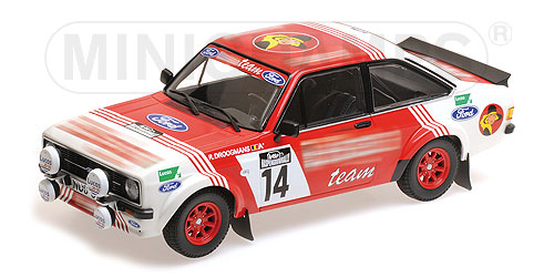 FORD RS 1800 – DROOGMANS/JOOSTEN – 3RD PLACE LOTTO HASPENGOUWRALLY 1983 - L.E. 402 pcs. 1:18 model