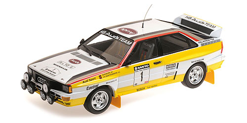 AUDI QUATTRO A2 – AUDI SPORT – RÖHRL/GEISTDÖRFER – SANYO RALLY OF NEW ZEALAND 1984 - L.E. 504 pcs. 1:18 model
