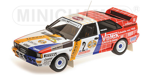 AUDI QUATTRO A2 – SCHMIDT MOTORSPORT – DEMUTH/LUX – WINNERS INT. AVD/STH HUNSRÜCK RALLYE 1984 - L.E. 300 pcs. 1:18 model