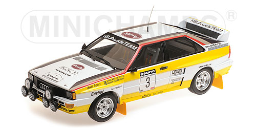 AUDI QUATTRO A2 – AUDI SPORT – BLOMQVIST/CEDERBERG – WINNERS SANYO RALLY OF NEW ZEALAND 1984 - L.E. 300 pcs. 1:18 model
