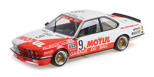 BMW 635 CSI – GARAGE DU BAC / MOTUL – HOLLINGER/GIROIX/KRUCKER – 24H SPA 1984 1:18 model
