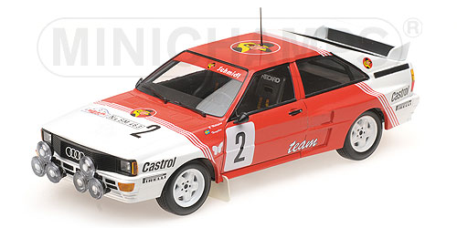 AUDI QUATTRO A2 – BELGA TEAM – WALDEGARD/THORSZELIUS – WINNERS BOUCLES DE SPA 1985 - L.E. 402 pcs. 1:18 model