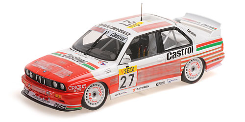BMW M3 – BIGAZZI TEAM – SOPER / HAHNE / MARTIN – 4TH PLACE 24H SPA 1990 1:18 model