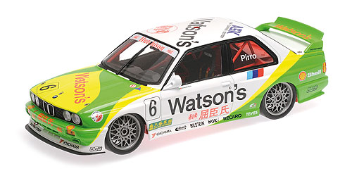 BMW M3 – BMW M-TEAM SCHNITZER – EMANUELLE PIRRO – WINNER MACAU GUIA RACE 1991 1:18 model