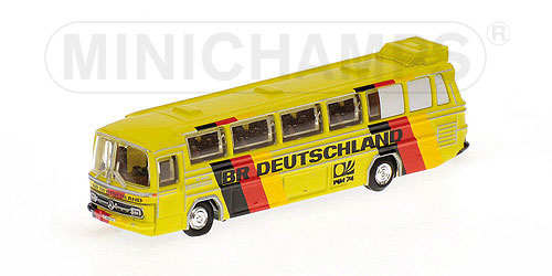 MERCEDES-BENZ O302 (LHD) – FUSSBALL-WELTMEISTERSCHAFT 1974 – MANNSCHAFTSBUS ‘BRD’ - L.E. 5000 pcs. 1:160 model