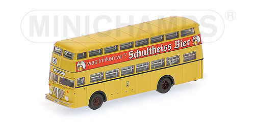 BUESSING D2U DOPPELDECKER – 1958 – ‘SCHULTHEIS’ - L.E. 3000 pcs. 1:160 model