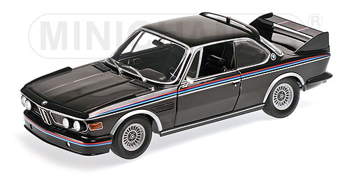 BMW 3.0 CSL (E9) COUPE – 1973 – BLACK W/ STRIPES L.E. 504 pcs. 1:18 model