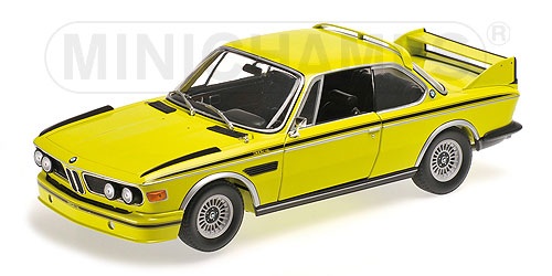 BMW 3.0 CSL (E9) COUPÉ – 1972 – YELLOW W/ STRIPES - L.E. 504 pcs. 1:18 model