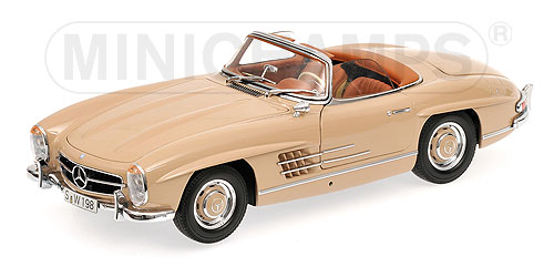 MERCEDES-BENZ 300 SL ROADSTER (W198) – 1957 – LIGHT BROWN L.E. 1002 pcs. 1:18 model