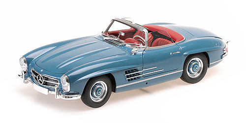 MERCEDES-BENZ 300 SL ROADSTER (W198) – 1957 – BLUE 1:18 model
