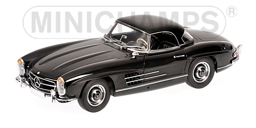 MERCEDES-BENZ 300 SL ROADSTER (W198) – 1957 – BLACK 1:18 model