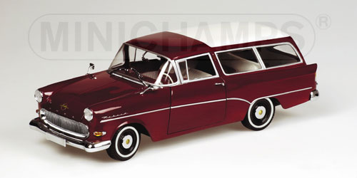 OPEL REKORD P1 CARAVAN – 1958 – DARK RED 1:18 model