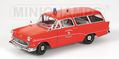 OPEL REKORD P1 CARAVAN – 1958 – ‘FEUERWEHR NEUENKIRCHEN’ 1:18 model