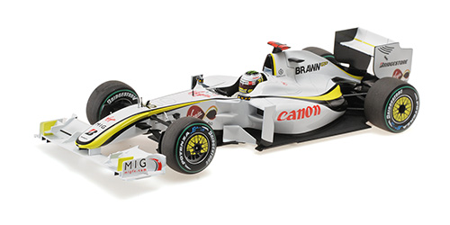 BRAWN GP BGP001 – JENSON BUTTON – GP SINGAPORE 2009 1:18 model