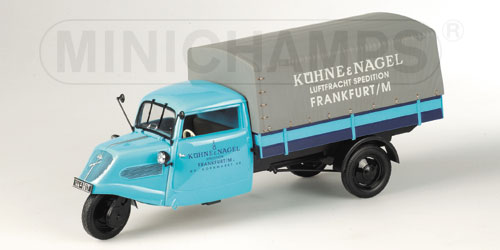 TEMPO 3-WHEELER CANVAS – 1952 – ‘KUEHNE&NAGEL’ 1:18 model