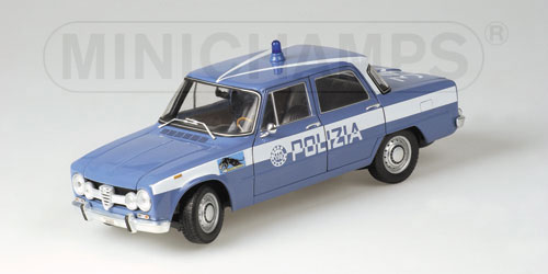ALFA ROMEO GIULIA 1600 – 1970 – ‘POLIZIA’ (BLUE) 1:18 model