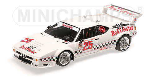 BMW M1 RED LOBSTER – COWART/MILLER – GTO CLASS WINNERS LA TIMES GP – 1981 1:18 model