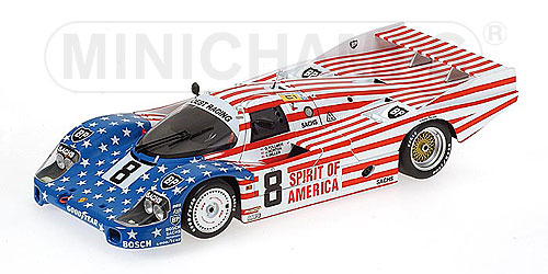 PORSCHE 956L – ‘STARS+STRIPES’ – FOLLMER/MORTON/MILLER – TEAM JOEST – 24H LE MANS 1986 1:18 model