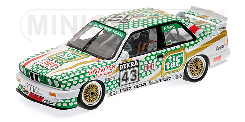 BMW M3 (E30) – TIC TAC TAUBER BMW – ALLEN BERG – NORISRING-RENNEN DTM 1991 L.E. 504 pcs. 1:18 model