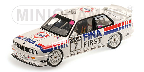 BMW M3 (E30) – TEAM ‘FINA’-BMW – JOHNNY CECOTTO – DTM 1992 L.E. 504 pcs. 1:18 model