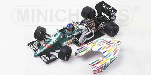 BENETTON 186 F1 G. BERGER 1986 1:18 model