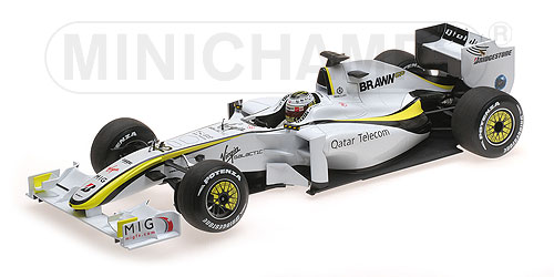 BRAWN GP BGP001 – JENSON BUTTON – WORLD CHAMPION 2009 1:18 model