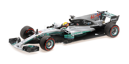 MERCEDES AMG PETRONAS FORMULA ONE TEAM F1 W08 EQ POWER – LEWIS HAMILTON – WORLD CHAMPION 2017 1:18 model